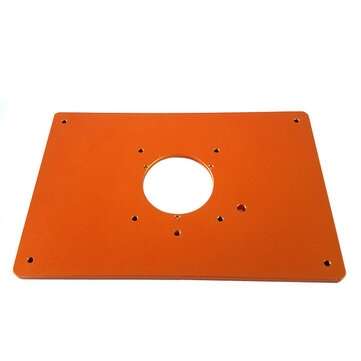 300mm Trimming Machine Flip Plate Aluminum Router Table Insert Plate with Bushing and Cover for Elec