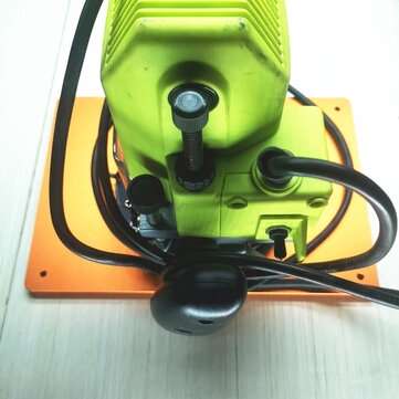 300mm Trimming Machine Flip Plate Aluminum Router Table Insert Plate with Bushing and Cover for Elec