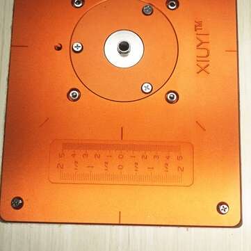 300mm Trimming Machine Flip Plate Aluminum Router Table Insert Plate with Bushing and Cover for Elec