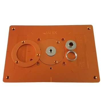 300mm Trimming Machine Flip Plate Aluminum Router Table Insert Plate with Bushing and Cover for Elec