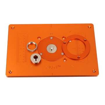 300mm Trimming Machine Flip Plate Aluminum Router Table Insert Plate with Bushing and Cover for Elec