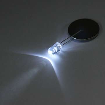300pcs 20Ma F5 5MM Transparent Ultra Bright White LED Diode