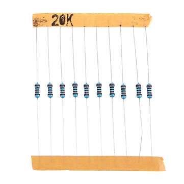 300pcs 1/6W 1% Metal Film Resistor Kit 10 ohm - 1M ohm Color Ring Resistance 10R-1MR Resistor Assort