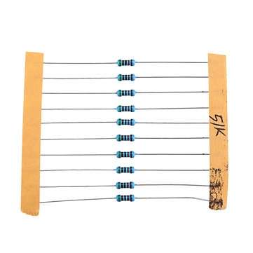 300pcs 1/6W 1% Metal Film Resistor Kit 10 ohm - 1M ohm Color Ring Resistance 10R-1MR Resistor Assort