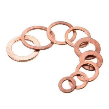 300Pcs Copper Seal Gasket Box M5-M20 Copper Oil Seal Washer Type O Gasket