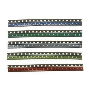 300Pcs 5 Colors 60 Each 0603 LED Diode Assortment SMD LED Diode Kit Green/RED/White/Blue/Yellow