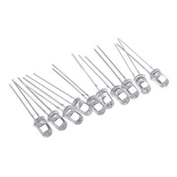 300pcs 5mm LED Diode 5 mm Assorted Kit Clear Warm White Green Red Blue UV Yellow Orange Pink F5 DIP