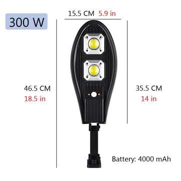 300W LED Solar Light Outdoor Solar Lamp Powered Sunlight Waterproof PIR Motion Sensor Street Light f
