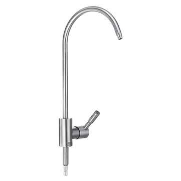 304 Stainless Steel Kitchen Sink Faucet Single Lever Cold Water Tap Drinking Water Filter Faucet 360