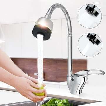 304 Stainless Steel Universal Pipe Hot And Cold Kitchen Faucet Stainless Steel Sink Faucet