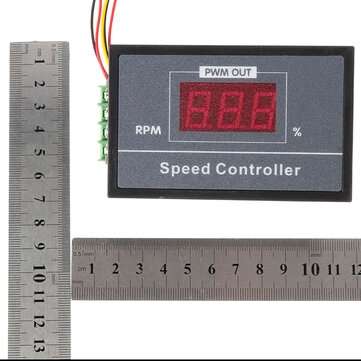 30A DC 6V 12V 24V 48V PWM Motor Speed Controller LED Digital Display Adjustable Voltage Regulator wi