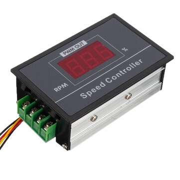 30A DC 6V 12V 24V 48V PWM Motor Speed Controller LED Digital Display Adjustable Voltage Regulator wi