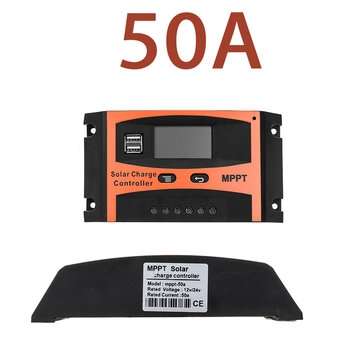 30A/40A/50A/60A MPPT Solar Charge Controller 12V/24V LCD Accuracy Dual USB Solar P... (CURRENT: 50A)