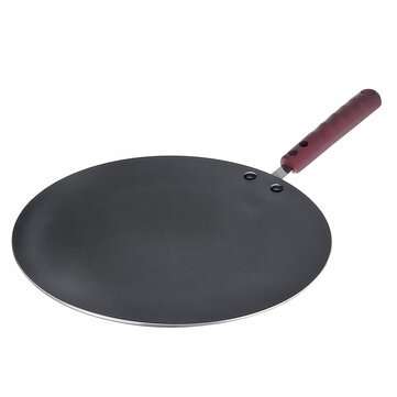 30CM Aluminum Flat Crepe Maker Pan Non Stick Baking Pancake Pan Frying Griddle