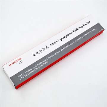 30CM Multi-purpose Rolling Ruler Plastic Protractor Scale Angle Ruler Stationery School Students Pai
