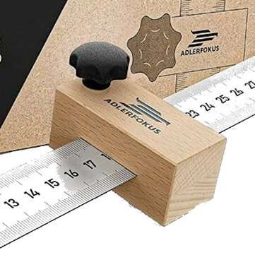 30cm Woodworking Scriber Marking Positioning Ruler Block for Woodworking Marking Positioning