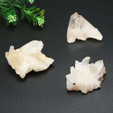 30g/50g/80g/100g Natural Crystal Quartz Cluster Specimen Healing Mineral Decorations (WEIGHT: 100G)