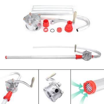 30L/m Hand Oil Pump Rotary Suction Crank Barrel Drum Pumping Petrol Diesel Fuel