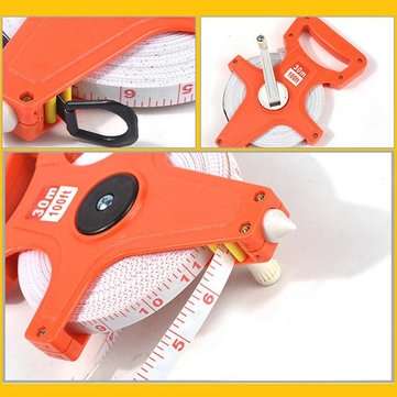 30M Handheld Tape Measure Retractable Metric Portable Sewing Measuring Taper Height Ruler
