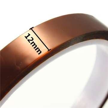 30m*12mm High Temperature Heat Resistant Polyimide Adhesive Tape for Electronic Industry