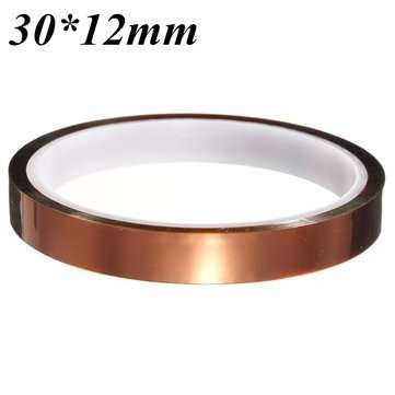30m*12mm High Temperature Heat Resistant Polyimide Adhesive Tape for Electronic Industry