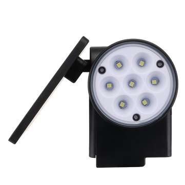 30LED Solar Power PIR Motion Sensor Wall Light Adjustable Dual Head Outdoor Spot Lamp