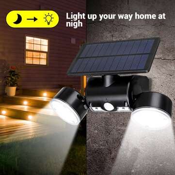 30LED Solar Power Infrared Sensor Light Outdoor Security Garden Lamp Waterproof