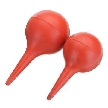 30mL 60mL Red Rubber Suction Bulb Ear Washing Syringe Squeeze Bulb Laboratory Tool (CAPACITY: 60ML)