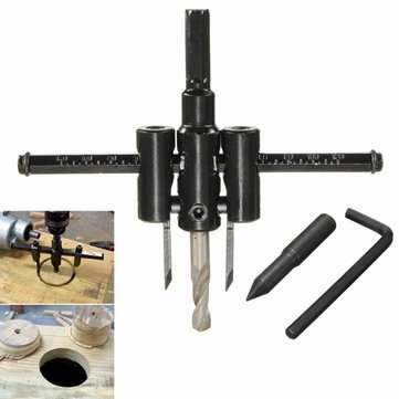30mm-120mm Adjustable Circle Cutter Metal Wood Circle Hole Saw Drill Bit Cutter