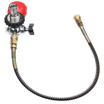 30MPA Stainless Steel Tank Compressed Adapter W/ Hose for Carbon Fiber Bottles