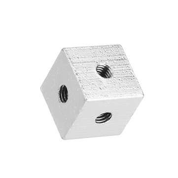 30pcs 10x10x10mm Six-sided Copper Fixed Block Six Sides Nut Plate Connection Block 10 * 10 * 10 Squa