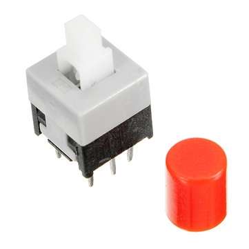 30pcs CJMCU-010 With Lock Button Self-locking Switch Double Row Switch Module