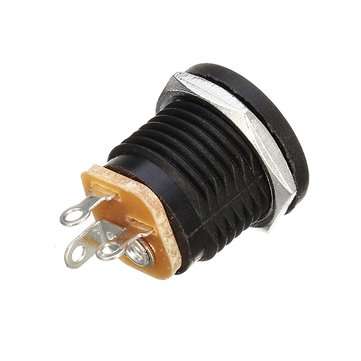 30pcs DC-022 5.5-2.1mm Round Hole Screw Nut DC Power Socket ROHS Internal Diameter 5.5mm