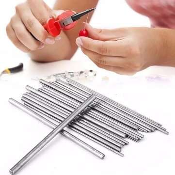30PCS High Quality Stainless Steel Jewelry Cored Rod Wire Different Size Durable Tool for Jeweler Ne