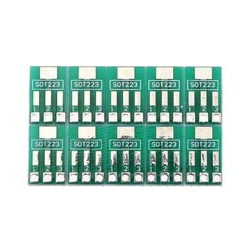 30pcs SOT89/SOT223 to SIP Patch Transfer Adapter Board SIP Pitch 2.54mm PCB Tin Plate