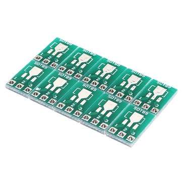 30pcs SOT89/SOT223 to SIP Patch Transfer Adapter Board SIP Pitch 2.54mm PCB Tin Plate