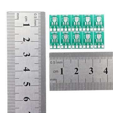 30pcs SOT89/SOT223 to SIP Patch Transfer Adapter Board SIP Pitch 2.54mm PCB Tin Plate