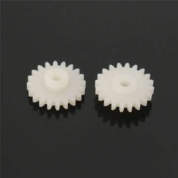 30Pcs/Pack 2mm Dia 22 Teeth Plastic Single Layer Gear For DIY Model Toy Motor Shaft Gear