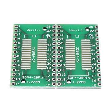 30pcs TSSOP28 SSOP28 To DIP28 SOP28 Transfer PCB Board DIP Pin Board Pitch Adapter