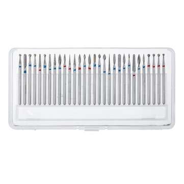 30Pcs/Set Diamond Nail Drill Bit For Art Nail Acrylic Cuticle Pedicure Tools (TYPE: C)