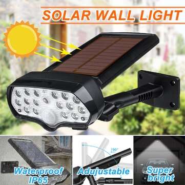 30W 16LED Solar Panel Street Light PIR Motion Sensor 360 Diming Outdoor Wall Lamp for Garden Road