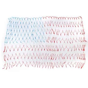 30V 420LEDs American Flag Net Lamp Outdoor Waterproof String Light Yard Home Holiday Decoration US P