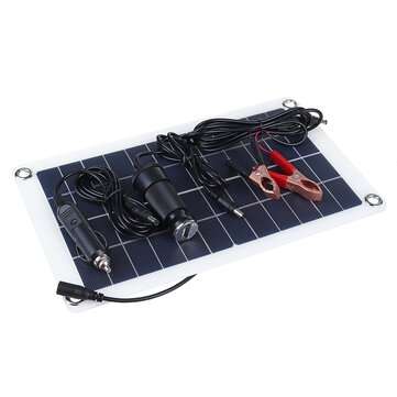 30W 12V Solar Panel Monocrystalline Silicon Battery Charger Kit 0-800MA Silicon