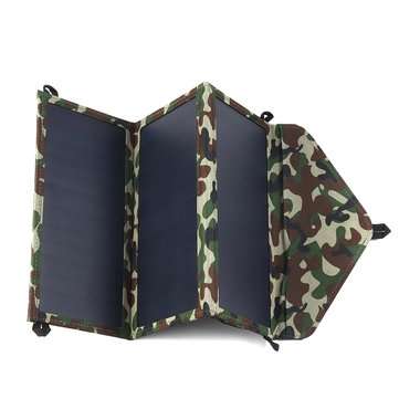 30W 5V Dual USB Prot Sunpower Solar Panel Foldable Power Bank Phone Charger