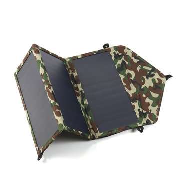 30W 5V Dual USB Prot Sunpower Solar Panel Foldable Power Bank Phone Charger