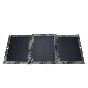 30W 5V Foldable Solar Power Bank Charger Solar Panel Package with Dual USB for Backpack Camping Hiki