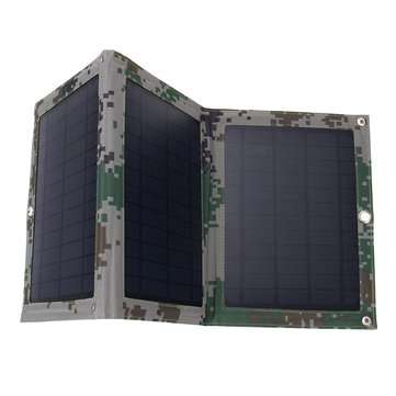 30W 5V Foldable Solar Power Bank Charger Solar Panel Package with Dual USB for Backpack Camping Hiki