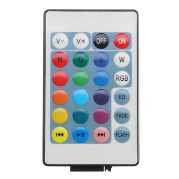 30W E27 Dimmable RGBW bluetooth Music Speaker LED Ceiling Light Bulb + 24Keys Remote Control AC110-2