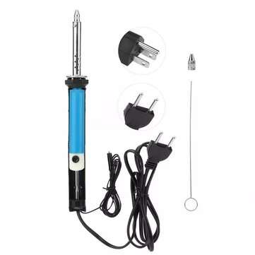 30w Use Double Electric Soldering Iron 110v/220v Deoldering Guun Suction Tin Sucker Pen Deoldering S