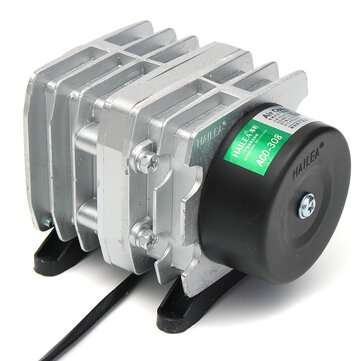 30W Electromagnetic Air Compressor Aquarium Oxygen Fish Pond Air Pump Aerator
